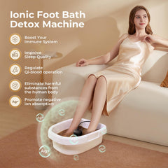 MSFOOT detox bath basin shows a durable, home spa ready design