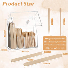MSHUNKEJI large wood wax stick 5.9x0.7 inch for broad coverage.