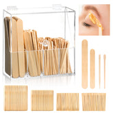 MSHUNKEJI wood wax applicator kit organizer with four compartments for easy access.