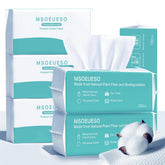 MSOEUESO Soft Dry Wipes bag close-up showing portable packaging for on-the-go cleaning.