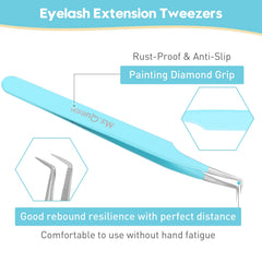 Ms.Queen lash tweezers high-precision closing for varied lash diameters.