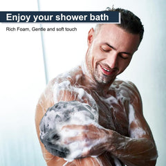 MTDLYICE loofah foam-friendly design boosts lather and gel efficiency
