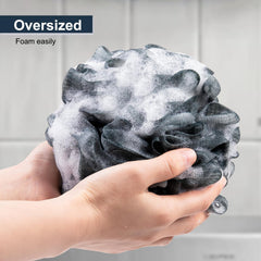 MTDLYICE loofah sponge 4-pack provides soft mesh for family cleansing
