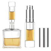 MUB perfume travel atomizer top-fill shows leak-proof design ideal for travel.