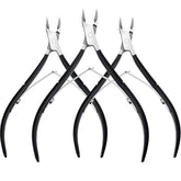 Mudder 3-pack cuticle nippers closeup for precise, painless cuticle care.