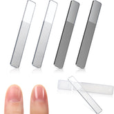 Lima de uñas de cristal Mudder: conjunto de 4 piezas con estuche para viajar.