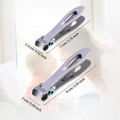 Mudder two-size clipper set for fingernails and toenails versatility.