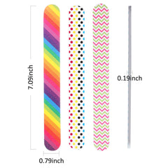 Mudder round-surface buffers reduce snagging while smoothing fingernails and toenails.