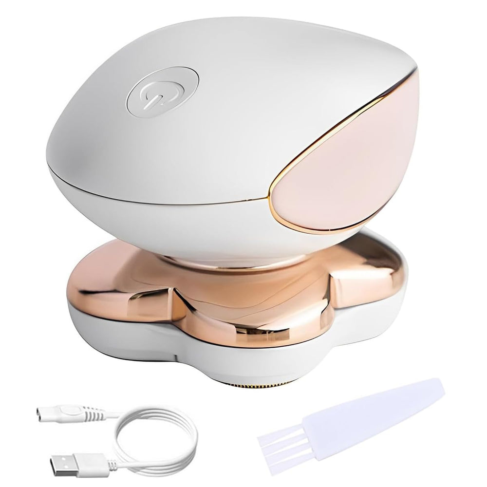 Muflylee electric razor for women, close-up glide showing gentle smoothing for sensitive skin.