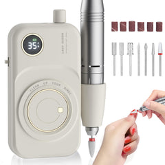 mugle portable nail drill front view for on-the-go manicures.