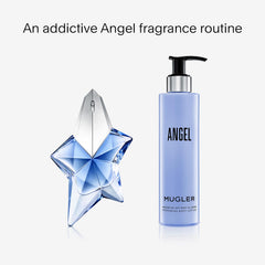 Mugler Angel lotion vanilla and patchouli warmth enhances scent layering