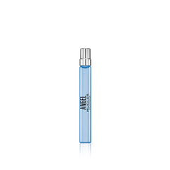 Mugler Angel eau de parfum bottle closeup showcases iconic design for fragrance lovers.