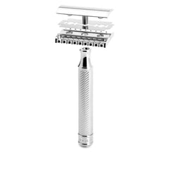 MÜHLE Traditional R41 rose-gold handle aesthetic with everyday grooming benefit