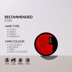 MUK Styling Mud hair-thickness image showcases enhanced thickness and body.
