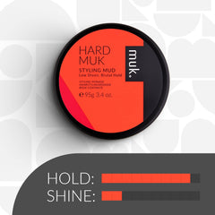 MUK Styling Mud low-sheen finish image highlights matte natural styling.