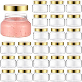 Mumufy clear plastic jar with lid—8oz, easy to store creams on the go.