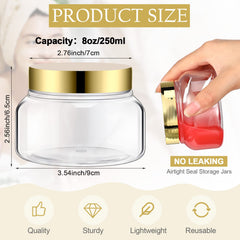 Mumufy wide-mouth refillable jar, easy filling and cleaning.