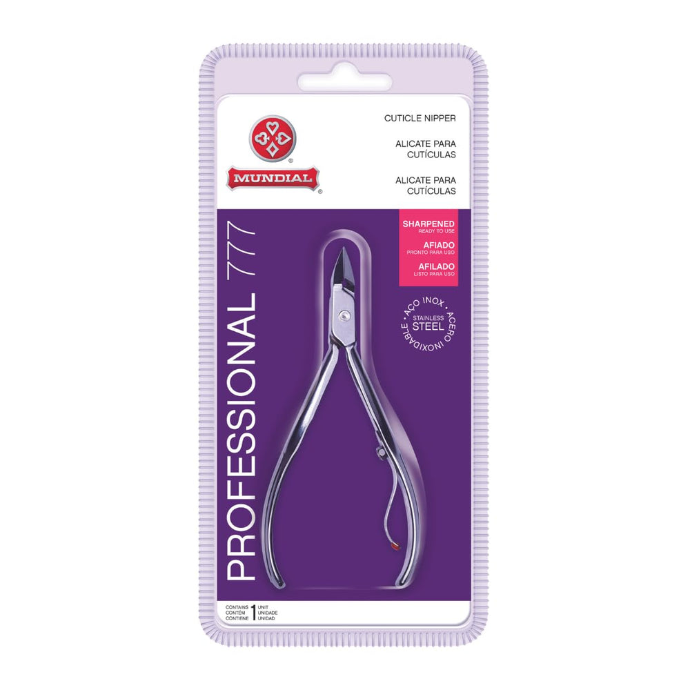 Mundial 777 cuticle nipper blade close-up for precision trimming