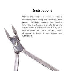 Mundial 777 cuticle nipper in genuine stainless steel corrosion-resistant