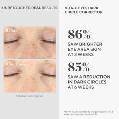 Murad Vita-C Eyes cucumber refresh emphasizes cooling effect and puffiness relief.