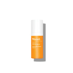 Murad Vita-C Glycolic Serum bottle on counter glowing for radiant skin
