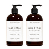 Muse Apothecary Hand Ritual foam pour demonstrates luxurious lather for daily cleansing and aromatic experience.