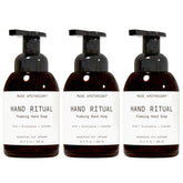 Muse Apothecary Hand Ritual foaming bottle delivers a rich, refreshing cleanse.