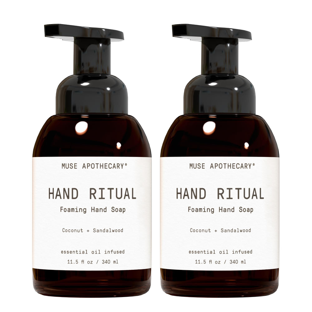 Muse Apothecary Hand Ritual foaming soap bottle ready for everyday cleansing.