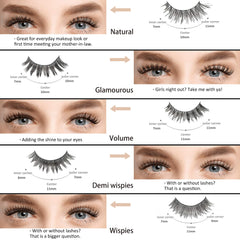 MUSELASH reusable lashes application tips image shows easy removal and care for longevity