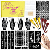 MuseLuxe tattoo kit 126 designs focus on stencil sheets for easy body art