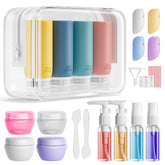 Muslish 21-pack travel bottles set with all containers for organized packing.