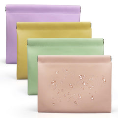 Muswelf small purse pouch leather texture close-up highlighting durable material for daily organization.