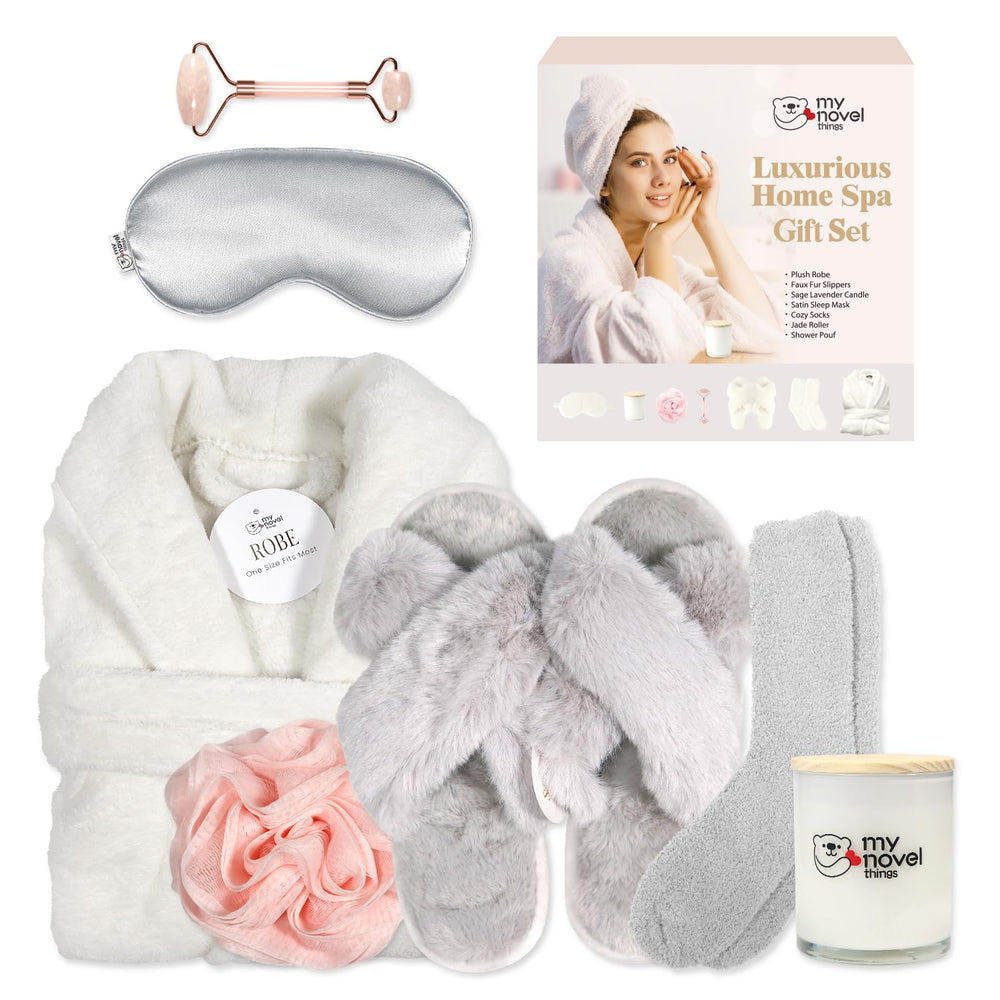 My Novel Things bathrobe image showing plush cozy wrap for relaxing evenings