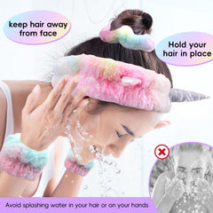 My Novel Things face wash wristbands absorbent fabric prevent water on arms during skincare