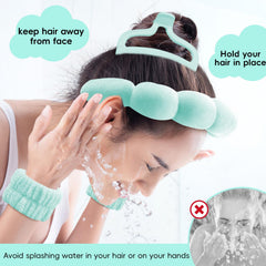 My Novel Things wrist-face-wash bands prevent water from reaching skin and clothes