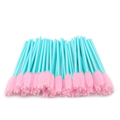 myaokue-up disposable mascara wands close-up spiral bristles for smooth, clump-free mascara.