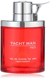 Myrurgia Yacht Man Red bottle-front showcases masculine fragrance for daily wear