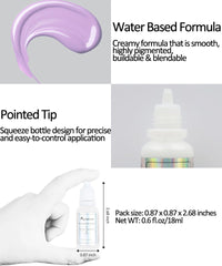 Mysense pastel purple face paint squeeze-bottle tip for detailed designs.