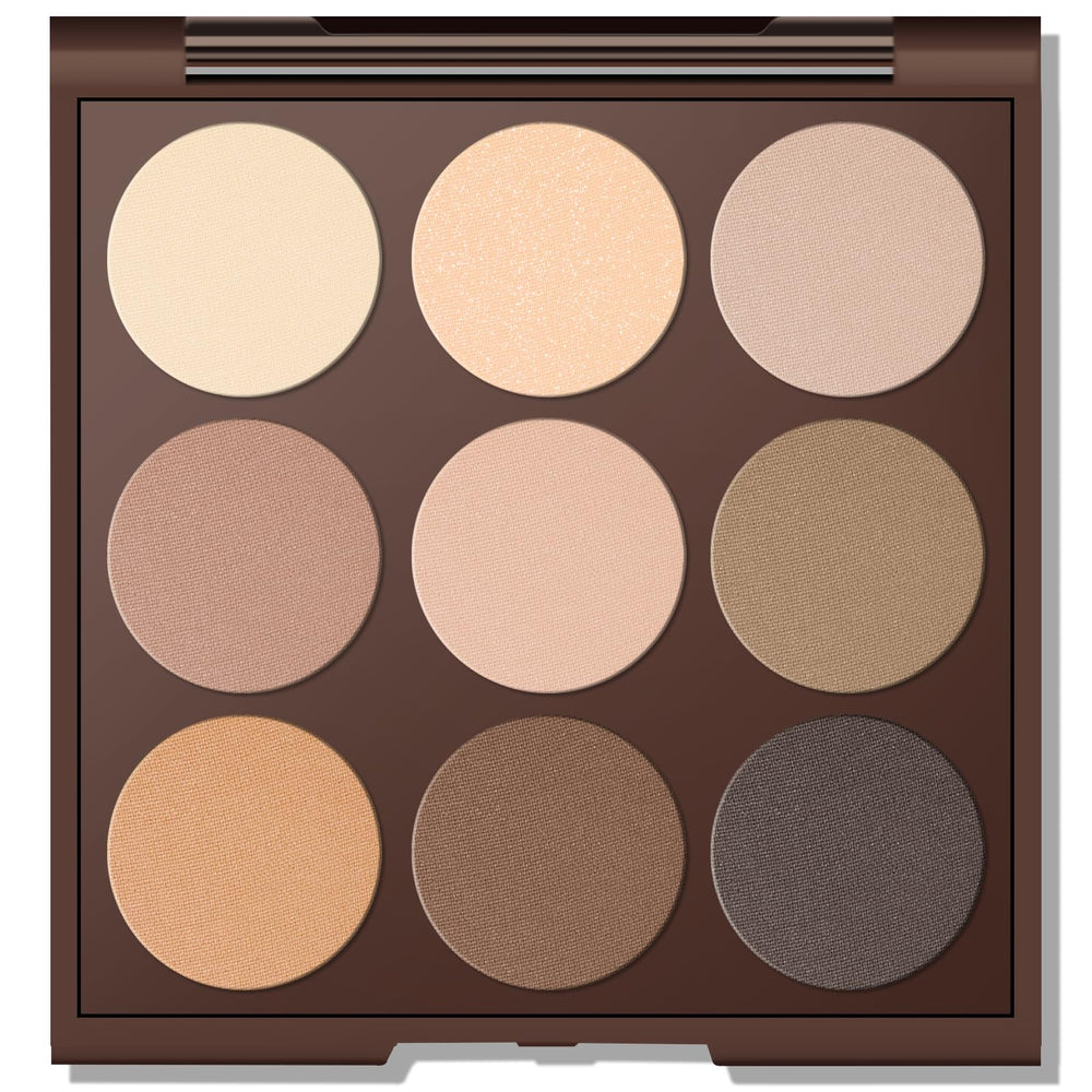 MYSTER ROSEY neutral palette compact with mirror for quick on-the-go looks