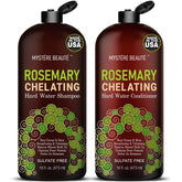 MYSTERE BEAUTE rosemary chelating shampoo bottle for mineral removal and refresh