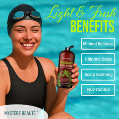MYSTERE BEAUTE rosemary tea tree oil drops for soothing scalp and cooling cleanse