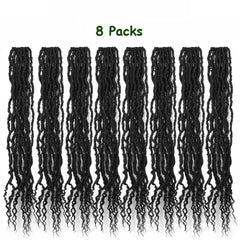 Mytarku Natural texture faux locs provide authentic look and comfort.