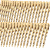Mythos 40pcs golden duck-billed clips in packaging showing durable metal design