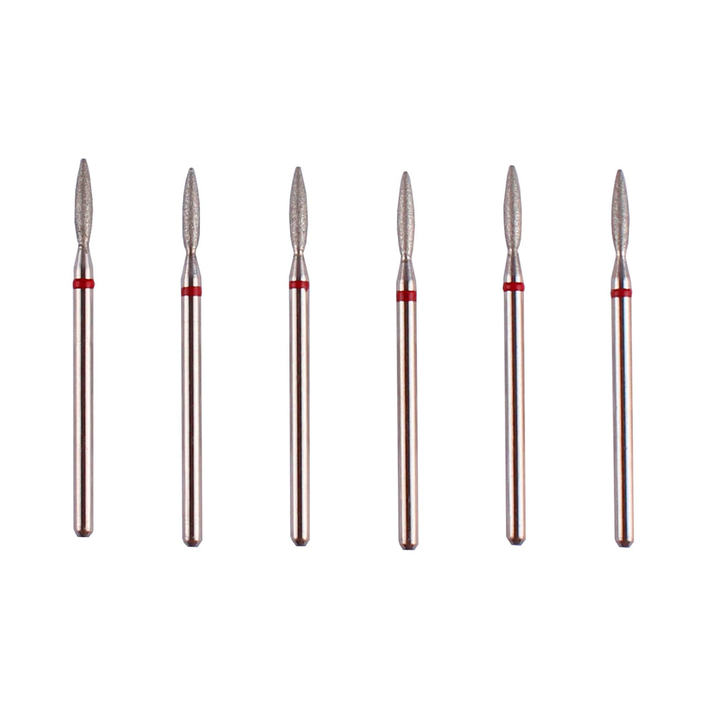 MZCMSL flame cuticle drill set in case for organized, portable manicure tools.