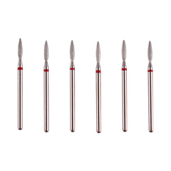 MZCMSL flame cuticle drill set in case for organized, portable manicure tools.