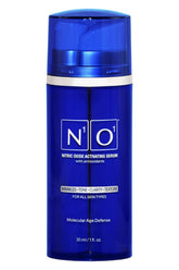 N1O1 Nitric Oxide Serum bottle presenting hydrating base for daily care