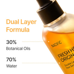 NACIFIC Fresh Herb Origin Serum applied dropper ready for gentle layering and hydration.