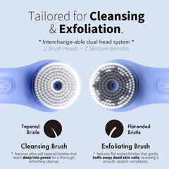 NågraCoola exfoliating brush head for smoother skin after cleansing