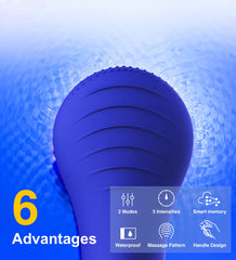 några-coola CLIE brush 90-second routine highlights cleansing and massage steps.