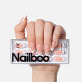 Nailboo Frenchie press-on nails kit for quick, salon-quality manicures at home.